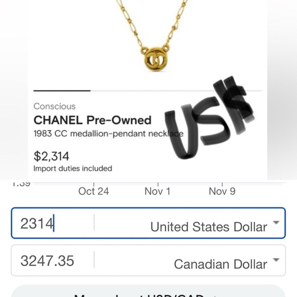 VINTAGE Authentic CHANEL 1983 CC medallion pendant necklace in 24K gold - Picture 2 of 16